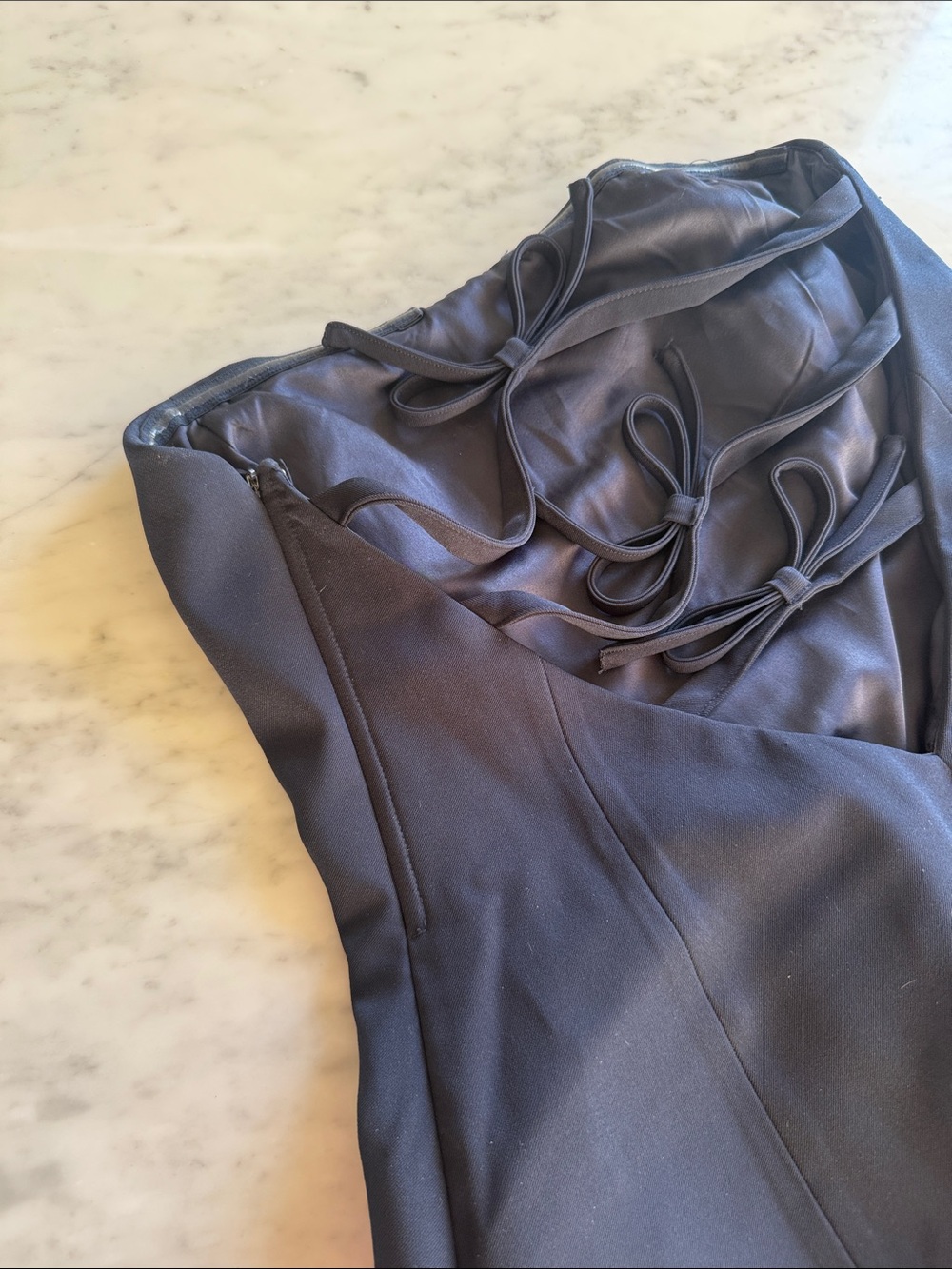 Meshki Neeka Strapless Bow Back Mini Dress - Picture 12 of 13